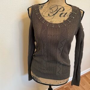Venus cold shoulder knit sweater